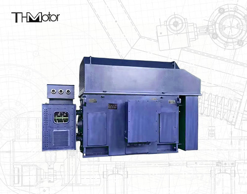 Động cơ điện ba pha 800KW 375rpm động cơ rôto dây quấn điện áp cao YRKK 900KW