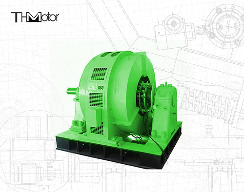 1000kw to12000kw Băng tải đai Biến tần Nam châm vĩnh cửu Động cơ đồng bộ 1500 vòng / phút